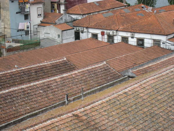 Rooves of the port warehouses in Vila Nova de Gaia