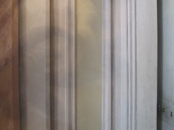 Trompe l'oeil of plasterwork at Villa di Geggiano, Siena