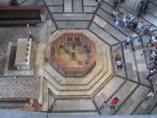 Inside the Baptistry
