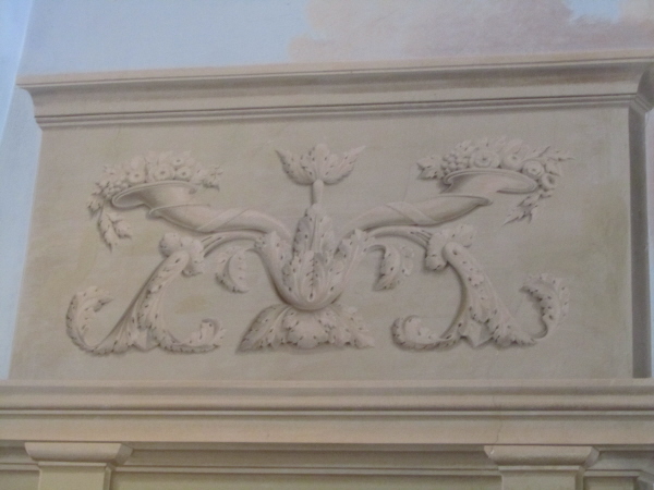 Trompe l'oeil painting at Villa Grabau, San Pancrazio