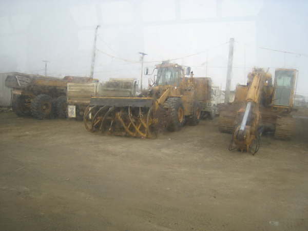 Barrow: snow moving equipment