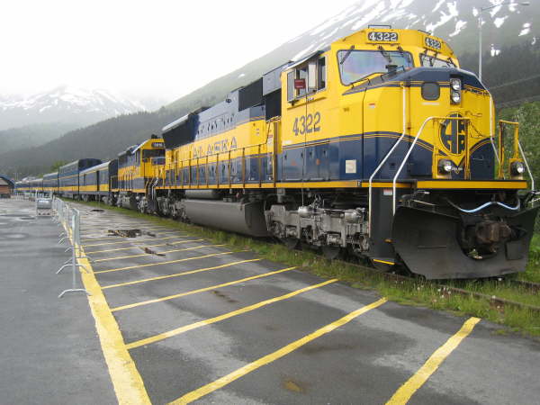 Train in Seward station