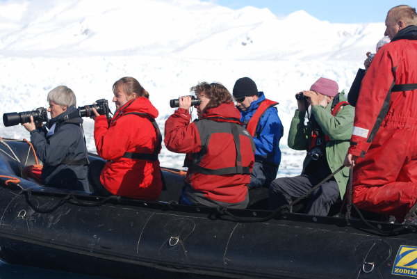 Zodiac ride at Cierva Cove