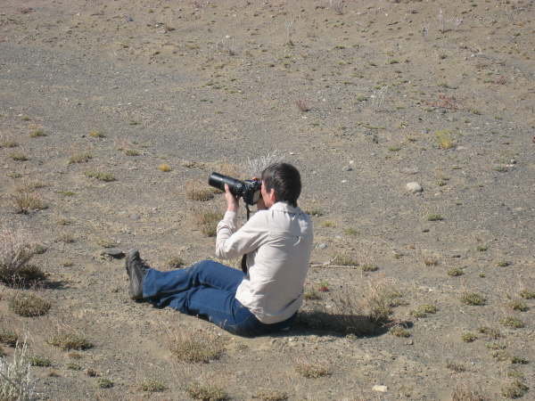 Penny photographing condors near El Chalten