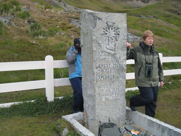 Sir Ernest Shackleton's grave, Grytviken, South Georgia