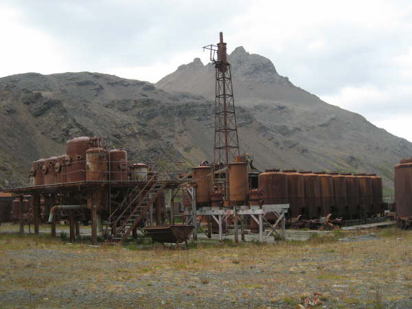 Grytviken whaling station, abandoned in the 1960s