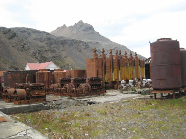 Grytviken whaling station, abandoned in the 1960s