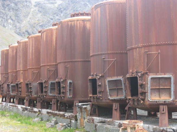 Grytviken whaling station, abandoned in the 1960s