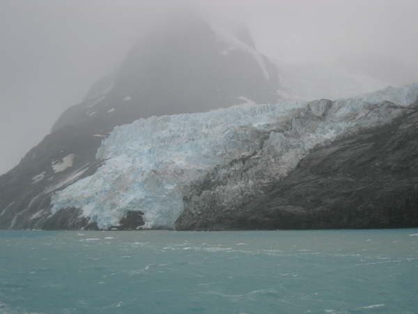 Glacier above Drygalski Fjord, South Georgia