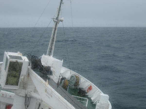 Heavy seas between South Georgia and the South Orkneys (last photo in this section)