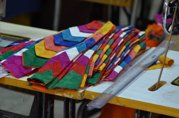 Learning the traditional skills at the Crafts School in Thimphu