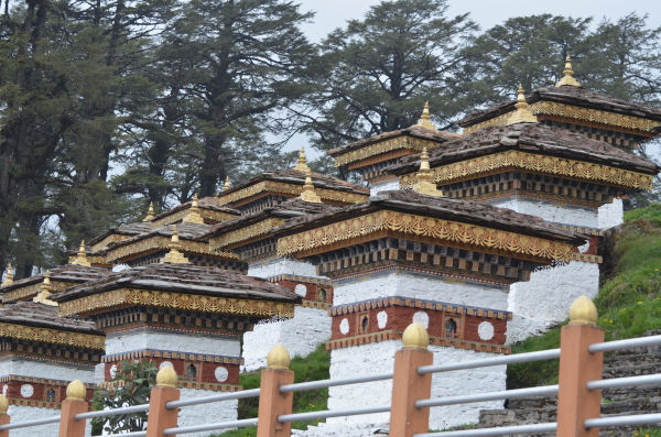 Chortens at Dochu La pass (108 in all)