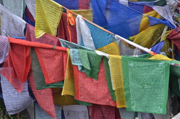 Prayer flags at Dochu La pass