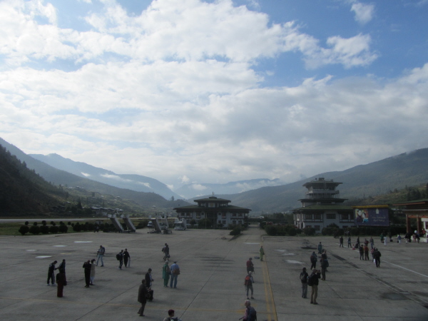 Paro Airport - no urgency to move off the apron !