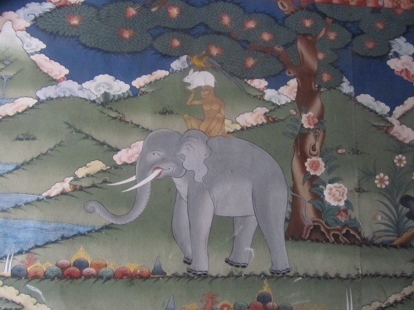 Traditional Bhuddist painting subject