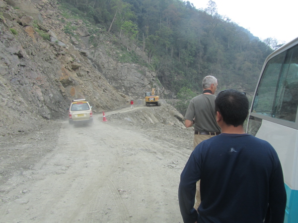 Caution: road actually being rebuilt while-you-wait