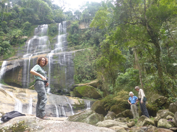 Waterfall at Regua - Regina, Suzy and Andrew