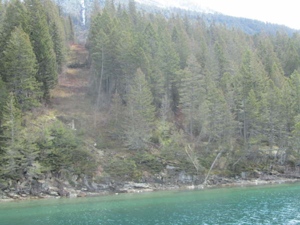 Boat trip on Waterton Lake - the Canada/US border