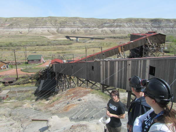 Atlas Coal Mine - looking down the conveyor