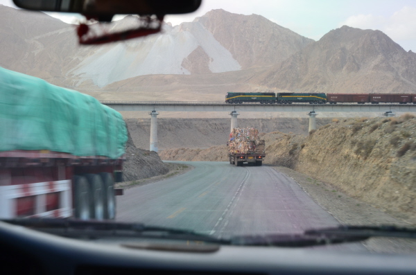 Recently completed railway to Lhasa