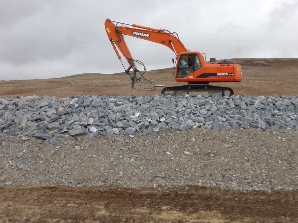 Foundations for the new road