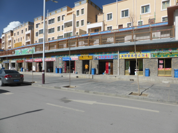 Yushu - newly constructed shops