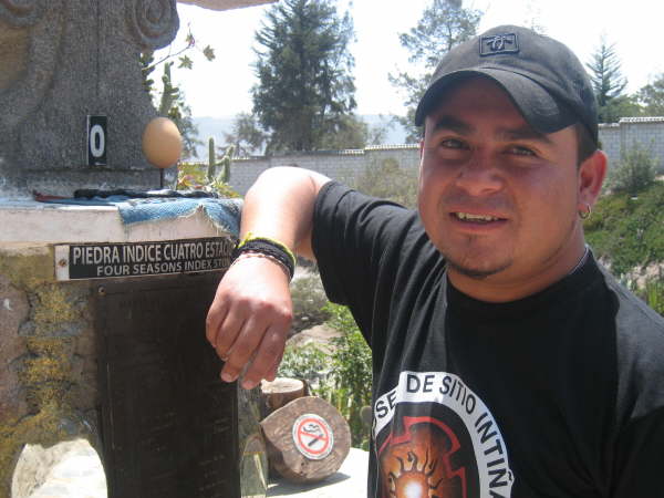 The equator: balancing an egg on end