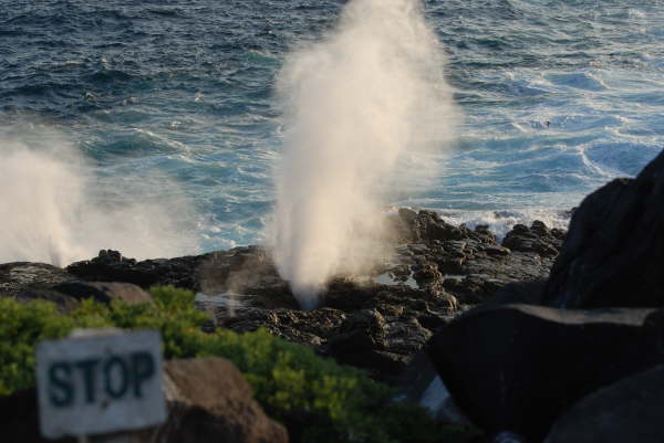 Blowhole on Espanola