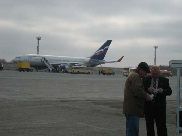 Illushin 96 at Petropavlosk Airport