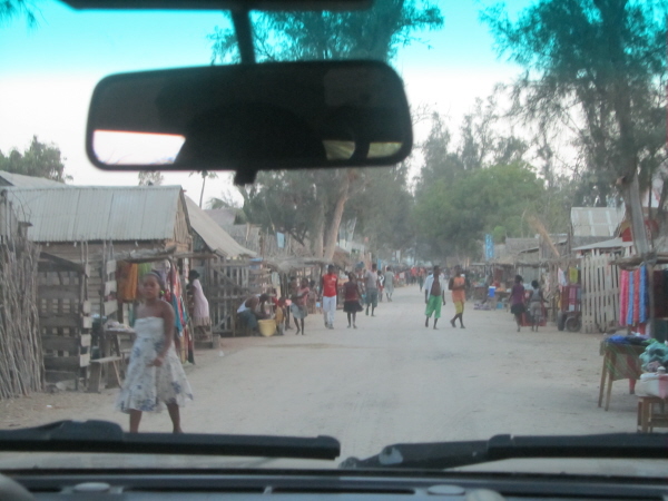 The main street in Ifaty