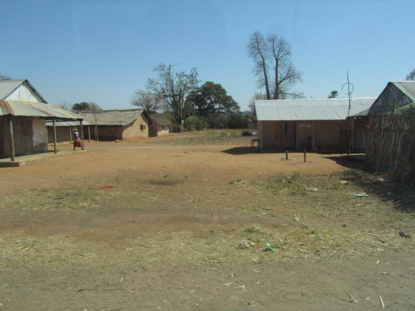 Village seen from the bus window