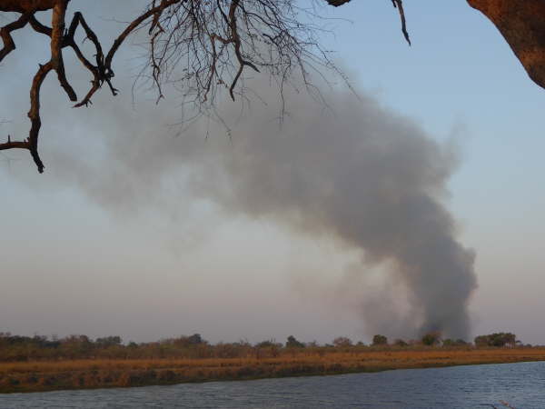 Fire seen from Nwamba Lodge