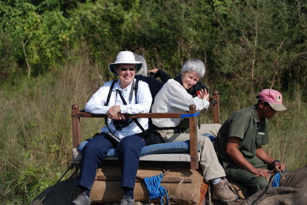Riding the Elephants in Chitwan NP