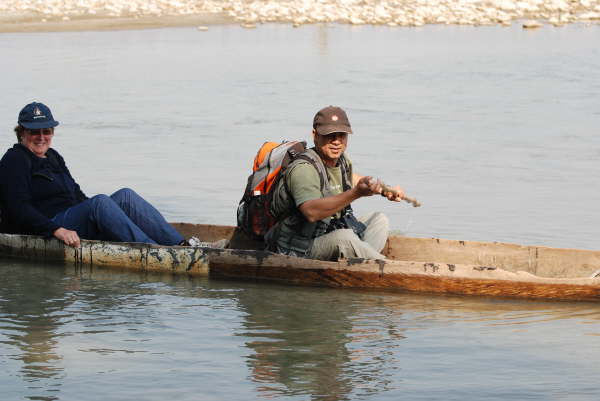 Crossing the River in Chitwan NP