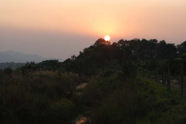 Sunset at Chitwan NP