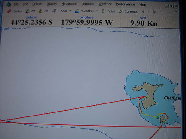 Crossing back (Westwards) into the Eastern Hemisphere