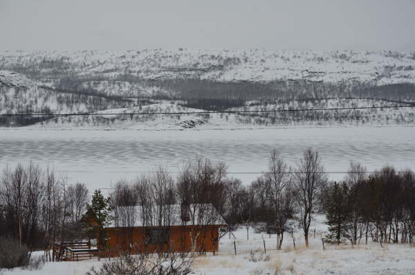 One of many frozen lakes