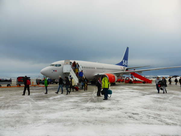 Arriving (on ice) at Kirkenes