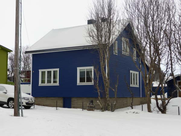 Darker blue house