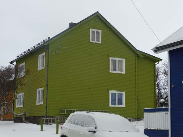 Green house (NOT made of glass)