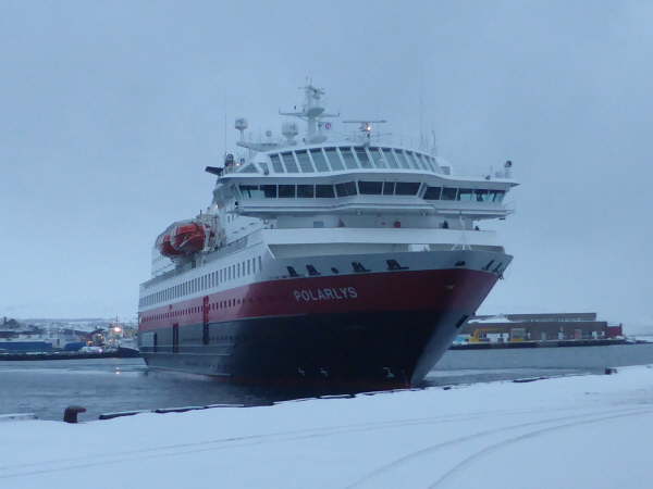 Polarlys arriving at Vadso