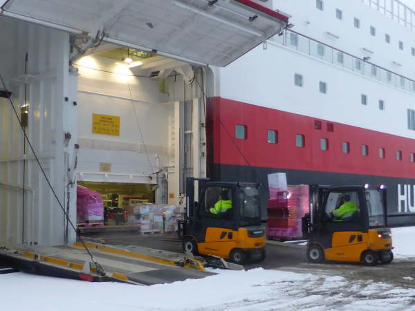 Everything arrives by ship