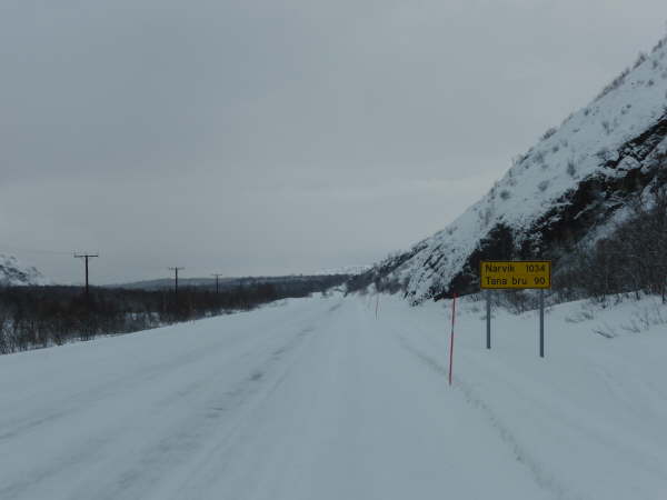 Only 1,000 km from Narvik (Sweden)
