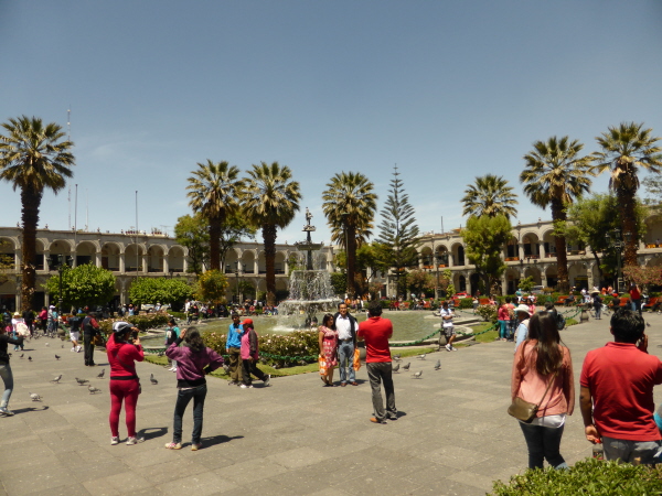 Plaza major in Arequipa