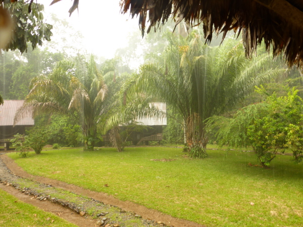 The rainstorm at Panticolla Lodge