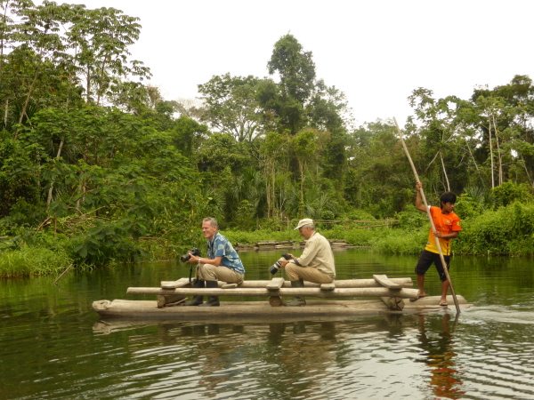 Rafting on an ox-bow lake