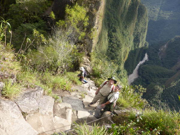 Climbing Wayna Picchu