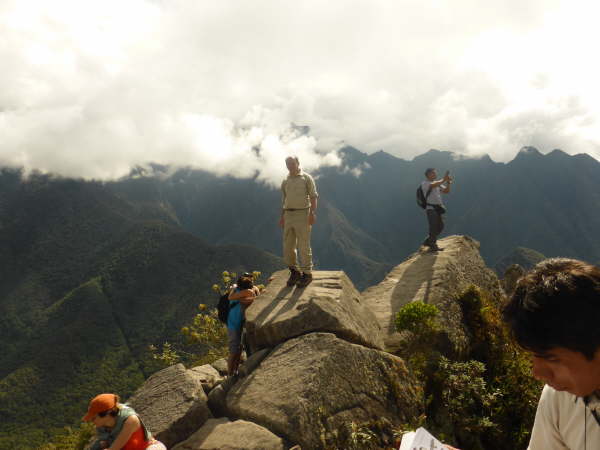 At the top of Wayna Picchu