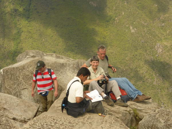 Birdwatching at the top of Wayna Picchu (what did you expect?)