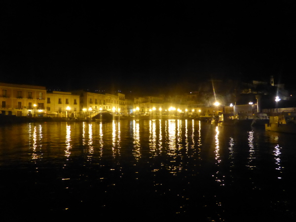 Lipari Town at night